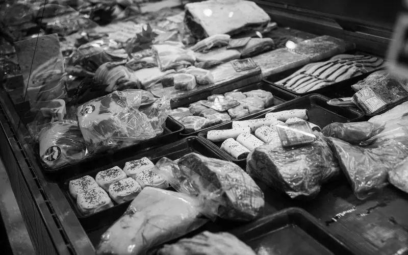 Butchery shop with weight-based meat sales and inventory tracked by Vendra ERP