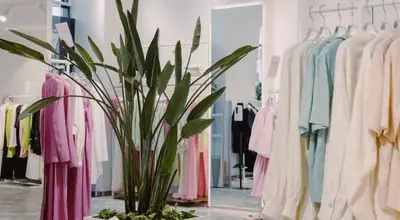 Clothing boutique store interior