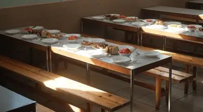 School canteen cafeteria food service