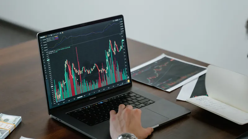 ERP vs accounting software comparison — business analytics on laptop screen